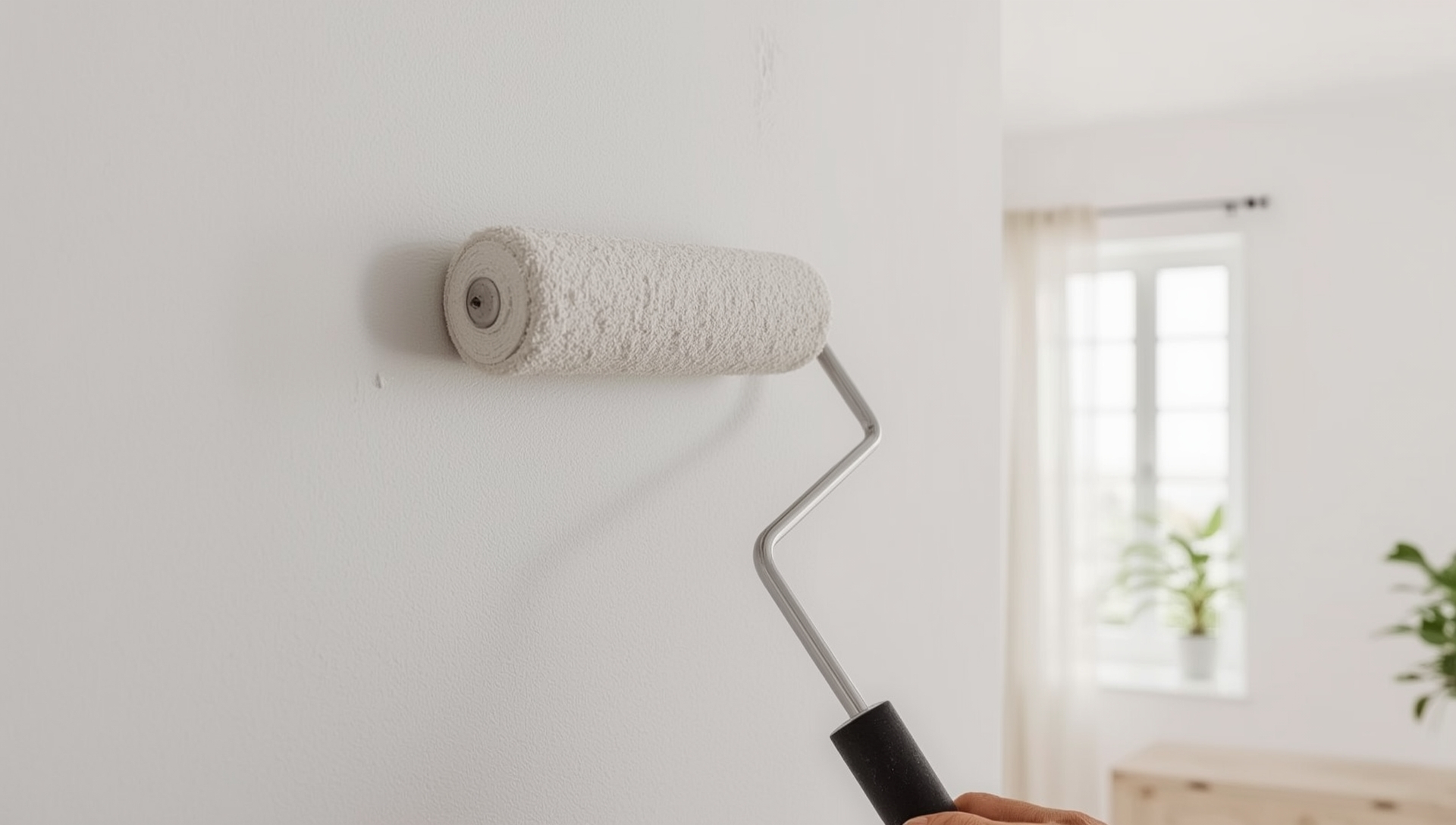 Binnenmuur schilderen met roller