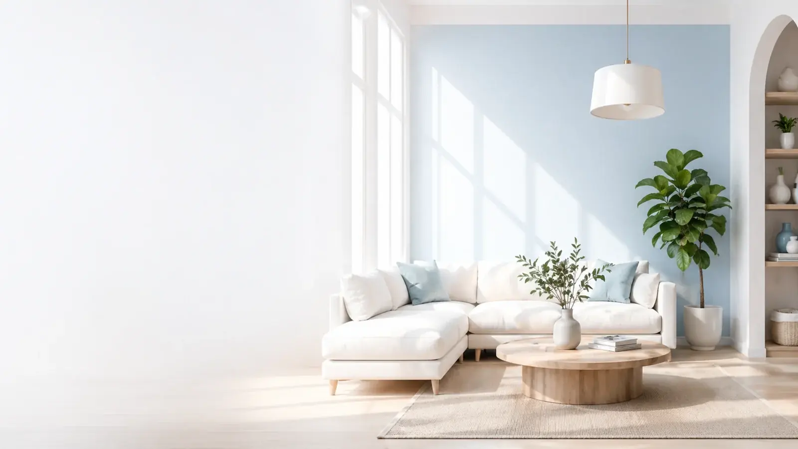 Modern geschilderd interieur als voorbeeld van schilderwerk via SchilderMatch Vlaanderen
